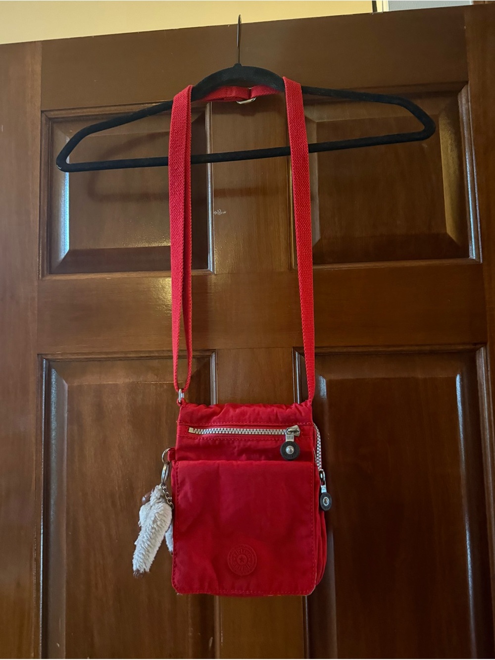 Kipling El Dorado Crossbody Bag In Regal Ruby Mini W/Bag Charm